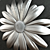 Delicate Daisy Flower Ornament 3D model small image 3