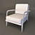 Elegant Comfort Armchair 3D model small image 3