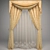 Elegant Window Drapes 3D model small image 1