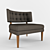 3D Armchair Model with Textures 3D model small image 1