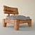Japanese Style Chair | 450x500x550 Dimensions 3D model small image 1