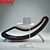 Modern Monza Chaise and Table 3D model small image 1