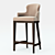 Modern 3D Bar Stool Set 3D model small image 1