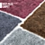 Plush Geometric Carpet: 1200x1800 mm, 70 mm Pile Height (4 Colors) 3D model small image 1