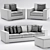 Riviera Outdoor: St. Tropez Sofa 3D model small image 3