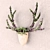 Nature-Inspired Wall Vase with Elk: Stylish Weaving Frame 3D model small image 2