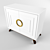 Elegant White Lacquer Cabinet 3D model small image 2