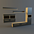 Modern Henri Wall Unit 3D model small image 1