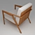 Sophisticated Holly Hunt Armchair 3D model small image 2