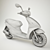 Sleek Piaggio Fly 125 3V 3D model small image 2