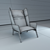 Elegant BEAU FIXE Armchair 3D model small image 3