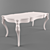 Modern White Oak Table 3D model small image 1