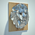 Glass Lion Wall Sculpture 3D model small image 2