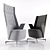 Embrace Lounge Chairs: Elegant Office Seating 3D model small image 2