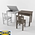 IKEA Sundvick Table: Storage and Style 3D model small image 2