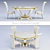 Bruno Zampa Round Table Set 3D model small image 1