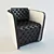 Luxury Bentley Armchair by MEXO 3D model small image 1