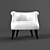 Elegant Comfort: S Club Chair 3D model small image 2