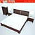 Madrid Bed: Side Tables & Dresser 3D model small image 1