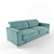 ROM Blue: Adjustable Headrest Sofa 3D model small image 2