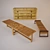 Elegant Wood Design Furniture Set 3D model small image 1