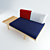 Elegant Bliss Banquette Daybed 3D model small image 2