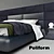 Luxury Dream Bed by Poliform 3D model small image 3