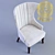 Luxury Bergere Pouff by Versace 3D model small image 2