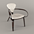 Elegant White Chair 3D model small image 1