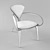 Elegant White Chair 3D model small image 2