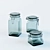 Secure Storage Jar with Glass Lid and Metal Lock 3D model small image 2