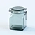 Secure Storage Jar with Glass Lid and Metal Lock 3D model small image 3