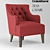 Elegant Tess Chair: Add Style 3D model small image 3