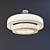 Elegant Ringed Chandelier 3D model small image 1