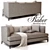 Elegant Presidio Sofa: Modern 89.5" Comfort 3D model small image 1