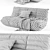 Ligne Roset TOGO 1 Modern Sofa 3D model small image 2