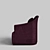 Luxurious Velvet Chair 3D model small image 2