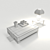 Modern Minimalist Coffee Table 3D model small image 3