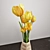 Sunshine in Bloom: Yellow Tulips 3D model small image 2