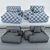 Sanders Sofa: Stylish Design with Attached Armrest | Ditre Italia 3D model small image 2