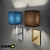 Sleek Blend Wall Lamp 3D model small image 1