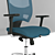 Sturdy Metal Chair by Milani 3D model small image 2