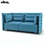 Elegant Alcove Vitra Sofa 3D model small image 3