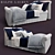Ralph Lauren Bed Set - Luxe Sleep 3D model small image 1