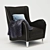 Elegant Caracole Armchair - Luxe Comfort 3D model small image 1