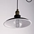 Elegant Brass Pendant Lamp 3D model small image 2