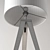 Modern Wood Tripod Floor Lamp 3D model small image 3