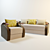 "Quebec" Sofa by Pan Divan 3D model small image 1