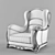 Satis Roger: Compact & Stylish Sofa 3D model small image 2