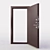 Metal Entrance Door: Secure and Stylish 3D model small image 2
